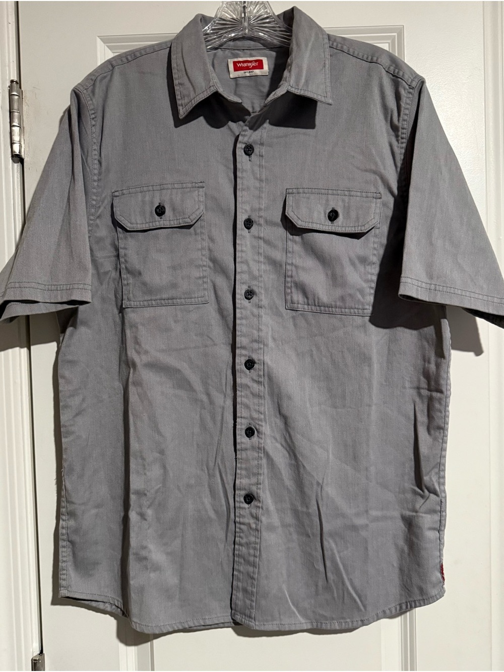 Wrangler short sleeve shirt- work shirt button down